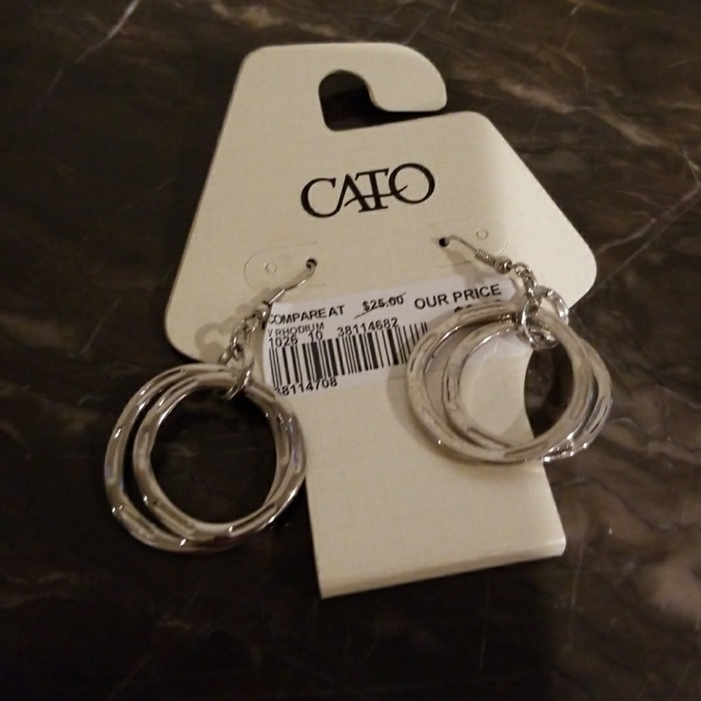 Dangly silver earrings